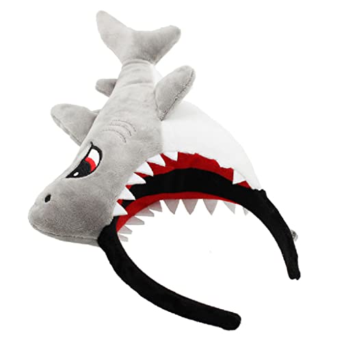 Btgghytr Stirnband für Frauen und Mädchen für Krokodil-Haarreifen, lustige Haifisch-Stirnbänder, Cartoon-Tier-Haarband, Bühnenaufführung, Kopfschmuck, Party, Foto-Requisiten, niedliches Haarband, von Btgghytr