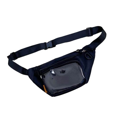 Btgghytr Trendige Itabag Clear Display Umhängetasche für Damen, verstellbare Umhängetaschen, Hüfttasche für Pins von Btgghytr
