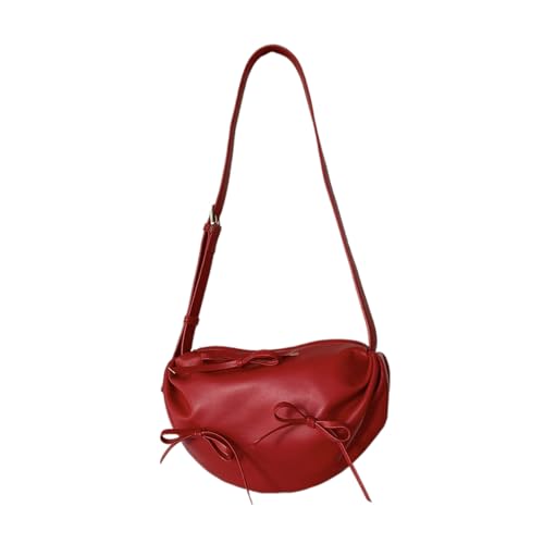 Btgghytr Umhängetasche für Damen, PU-Leder, süße Schleifen, Messenger-Tasche, koreanische Stile, Umhängetasche, süße Schleifen, von Btgghytr