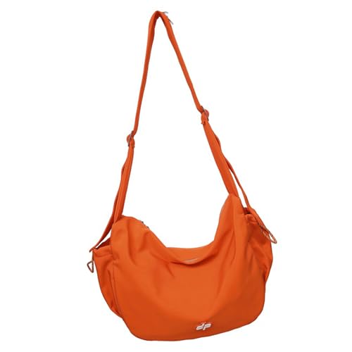 Btgghytr Umhängetasche für Damen und Herren, ästhetisch, einfarbig, Nylon, große Kapazität, Schultertasche mit verstellbarem Btgghytr Umhängetasche für Damen und Herren, ästhetisch, einfarbig, Nylon, große Kapazität, Schultertasche mit verstellbarem von Btgghytr