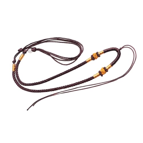 Btgghytr Verstellbare handgewebte geflochtene Halskette, Kordel, handgefertigte Halskette für Damen und Herren, stilvolles Accessoire, verstellbare Länge, Schmuck für Männer und Frauen, Einheitsgröße Btgghytr Verstellbare handgewebte geflochtene Halskette, Kordel, handgefertigte Halskette für Damen und Herren, stilvolles Accessoire, verstellbare Länge, Schmuck für Männer und Frauen, Einheitsgröße von Btgghytr