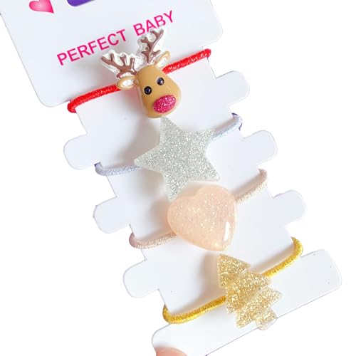 Btgghytr Weihnachtsbaum-Haargummi, Kopfbedeckung, Haarspange für Weihnachten, Kopfschmuck, Kostümparty, Haarstyling-Clips für Frauen und Mädchen von Btgghytr