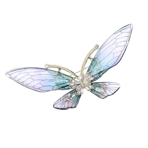 Einzigartige, transparente Schmetterlings-Brosche aus Legierung, modisches Abzeichen, Schmuck, ideales Geschenk für Muttertag oder Geburtstag, luxuriöse Acryl-Brosche, Einheitsgröße, Wie beschrieben von Btgghytr