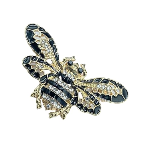 Modische Strass-Bienen, emaillierte Anstecknadel, stabile Legierung, Accessoire für Damen, Kleidung, Dekoration und Geschenke, für Hochzeitskleid, Brosche Modische Strass-Bienen, emaillierte Anstecknadel, stabile Legierung, Accessoire für Damen, Kleidung, Dekoration und Geschenke, für Hochzeitskleid, Brosche von Btgghytr