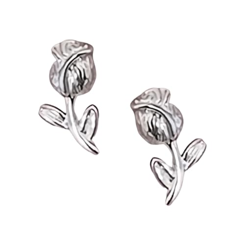 Stilvolle Tulpen-Design-Ohrringe, minimalistische Kupfer-Ohrstecker, zierliche Blumen-Ohrstecker für den täglichen Gebrauch, lässiges Outfit, elegante Blumenohrringe, Geschenk von Btgghytr