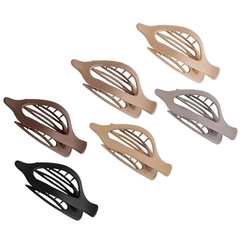 Übergroße Haarspangen, stilvolle Damen-Haarspangen, Kinder-Haar-Accessoire, geeignet für den täglichen Gebrauch, 6 Stück Übergroße Haarspangen, stilvolle Damen-Haarspangen, Kinder-Haar-Accessoire, geeignet für den täglichen Gebrauch, 6 Stück von Btgghytr