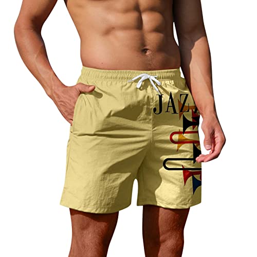 Badeshorts M Männliche Freizeithose Druck Trend Jugend Sommer Herren Jogginghose Fitness Laufhose Strandhose Coole Badeshorts Herren von Btlankou