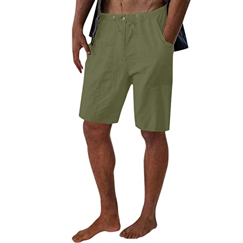 Btlankou Seide Shorts Herren Männlicher Sommer-beiläufige Feste Kurze Hose Kordelzug-Kurze Hosen-Hose-Taschen-Kurzschluss-Art- und Weisekurzschluss Herren Laufen Shorts von Btlankou