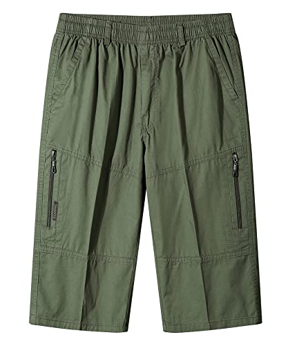 Btmpmcs Cargo Shorts Herren Baumwolle Chino Shorts Klassische Stretch Kurze Hose Sommer Outdoor Bermuda Shorts Freizeithose Arbeitshose mit Elastische Taille und Taschen von Btmpmcs