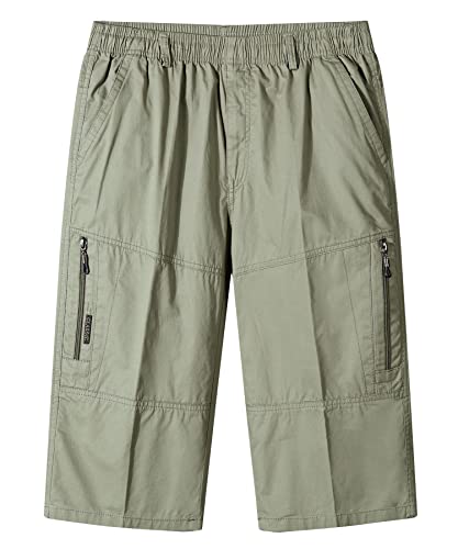 Btmpmcs Cargo Shorts Herren Baumwolle Chino Shorts Klassische Stretch Kurze Hose Sommer Outdoor Bermuda Shorts Freizeithose Arbeitshose mit Elastische Taille und Taschen von Btmpmcs