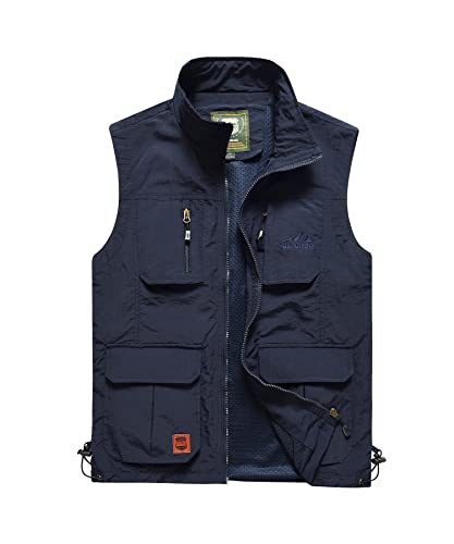 Btmpmcs Herren Outdoor Weste Leicht Atmungsaktiv Schnelltrocknende Anglerweste Freizeitweste mit Vielen Taschen Sommer Ärmellose Jacke Winddicht Sport Multifunktionsweste für Camping Fotografie Btmpmcs Herren Outdoor Weste Leicht Atmungsaktiv Schnelltrocknende Anglerweste Freizeitweste mit Vielen Taschen Sommer Ärmellose Jacke Winddicht Sport Multifunktionsweste für Camping Fotografie von Btmpmcs