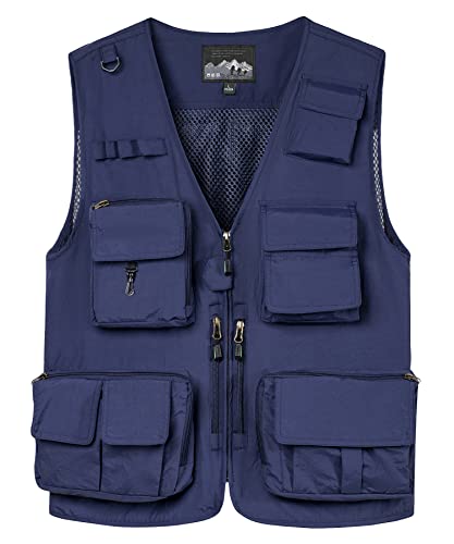 Btmpmcs Herren Outdoor Weste Freizeit Schnelltrocknende Anglerweste mit vielen Taschen Sommer Ärmellos Jacke Leicht Fotografie Sport Weste Camping Jagd Wandern Multifunktionsweste Btmpmcs Herren Outdoor Weste Freizeit Schnelltrocknende Anglerweste mit vielen Taschen Sommer Ärmellos Jacke Leicht Fotografie Sport Weste Camping Jagd Wandern Multifunktionsweste von Btmpmcs