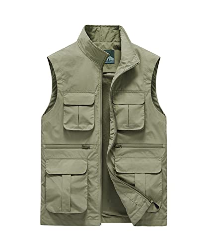 Btmpmcs Herren Outdoor Weste Leicht Atmungsaktiv Anglerweste Schnelltrocknend Multifunktionsweste Freizeit Ärmellos Jacke Sport Weste Camping Fotografie Weste mit Mehreren Taschen Btmpmcs Herren Outdoor Weste Leicht Atmungsaktiv Anglerweste Schnelltrocknend Multifunktionsweste Freizeit Ärmellos Jacke Sport Weste Camping Fotografie Weste mit Mehreren Taschen von Btmpmcs