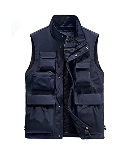 Btmpmcs Herren Outdoor Weste Leicht Atmungsaktiv Anglerweste Schnelltrocknend Multifunktionsweste Freizeit Ärmellos Jacke Sport Weste Camping Fotografie Weste mit Mehreren Taschen Btmpmcs Herren Outdoor Weste Leicht Atmungsaktiv Anglerweste Schnelltrocknend Multifunktionsweste Freizeit Ärmellos Jacke Sport Weste Camping Fotografie Weste mit Mehreren Taschen von Btmpmcs