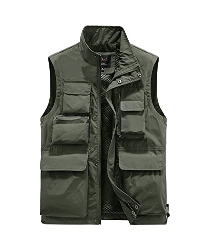 Btmpmcs Herren Outdoor Weste Leicht Atmungsaktiv Anglerweste Schnelltrocknend Multifunktionsweste Freizeit Ärmellos Jacke Sport Weste Camping Fotografie Weste mit Mehreren Taschen Btmpmcs Herren Outdoor Weste Leicht Atmungsaktiv Anglerweste Schnelltrocknend Multifunktionsweste Freizeit Ärmellos Jacke Sport Weste Camping Fotografie Weste mit Mehreren Taschen von Btmpmcs