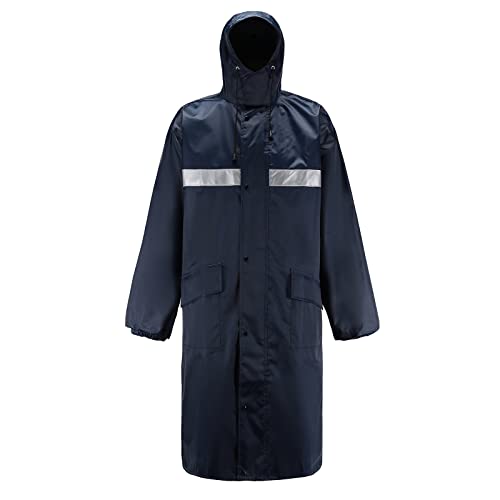 Btmpmcs Herren Reflektierend Regenjacke Wiederverwendbar Lang Regenponcho Ripstop Atmungsaktiver Mehrzweck Regenmantel Wasserdicht Winddicht Regenanzug von Btmpmcs