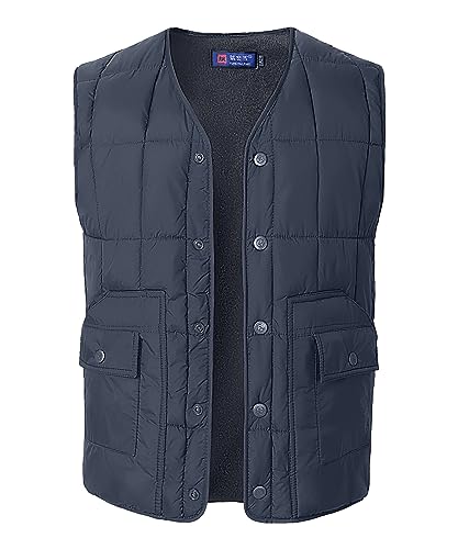 Btmpmcs Herren Steppweste Outdoor Fleeceweste Body Warmer Daunenweste Winter Winddichte Funktionsweste Leichte Sportweste Ärmellos Arbeitsweste Freizeitweste Übergangsjacke mit 4 Taschen von Btmpmcs