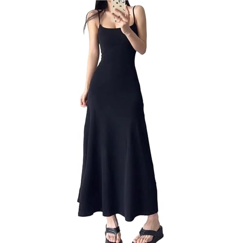 Btofellin Frauenkleider Ärmelloses Spaghettiträger Langes Kleid Sommer Solid Slim Fit Y4K Kleid Sexy Fischschwanz Bodycon Abend Party Maxikleider for Discoteca Cocktail Club Btofellin Frauenkleider Ärmelloses Spaghettiträger Langes Kleid Sommer Solid Slim Fit Y4K Kleid Sexy Fischschwanz Bodycon Abend Party Maxikleider for Discoteca Cocktail Club von Btofellin