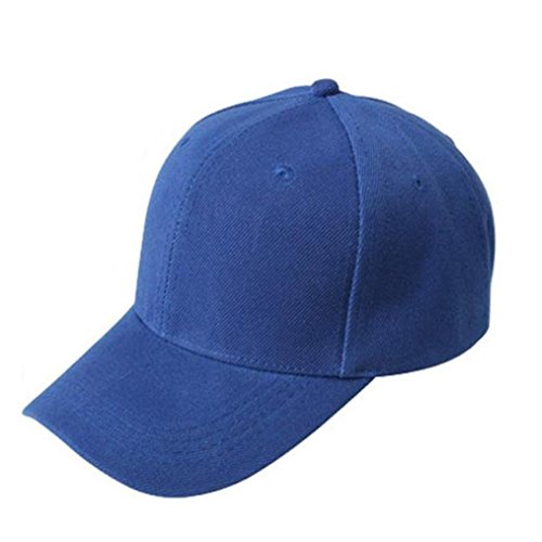 Btruely Baseball Cap Unisex Snapback Kappe Einstellbar Basecap Sommer Kappe Hip Hop Cap Sommer Sonnenhut Sport Mütze Eben Kappe (Blau) von Btruely