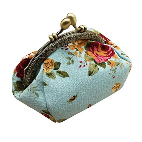 Btruely Handtasche Shopper Damen Frauen Dame Retro Vintage Blume kleine Brieftasche Hasp Geldbörse Clutch Bag Tasche Mini-Tasche Handytasche Sporttasche von Btruely