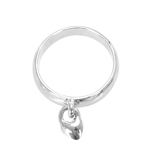 Btruely Makramee Ringe Holz 20 Cm US6 bis 10 Ring Liebe Herz Ring weibliche Mode Persönlichkeit Ring einfache Damen Ringe Wandbild Der Ringe (Silver, 8) von Btruely