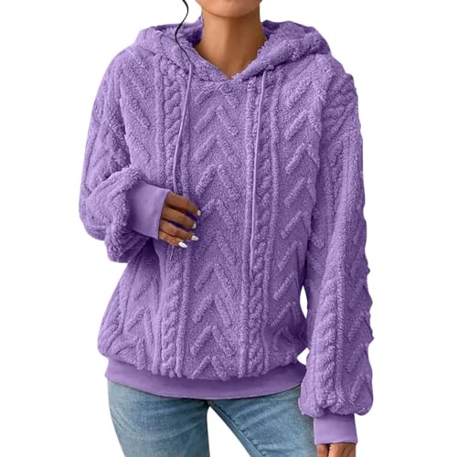 Btruely Pullover Damen Hoodie Teddy Fleece Kapuzenpullover Langarm Warm Casual Sweatshirt Drawstring Winter Pulli Top Btruely Pullover Damen Hoodie Teddy Fleece Kapuzenpullover Langarm Warm Casual Sweatshirt Drawstring Winter Pulli Top von Btruely