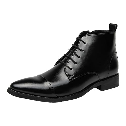 Herren Chelsea Boots Leder Stiefel Stiefeletten Herren Anzugstiefel Business Stiefeletten Mit Blockabsatz Spitze Zehenpartie Lederschuhe wasserdichte Mittelhohe Kurzstiefel SchnüRstiefel Herren Chelsea Boots Leder Stiefel Stiefeletten Herren Anzugstiefel Business Stiefeletten Mit Blockabsatz Spitze Zehenpartie Lederschuhe wasserdichte Mittelhohe Kurzstiefel SchnüRstiefel von Btruely