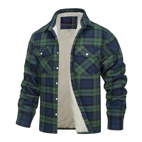 Holzfällerhemd Herren Winter Innenfutter Holzfällerhemd Arbeitshemd Gefüttert Thermo Karierts Freizeithemd Mit Multi Taschen Baumwolle Warme Hemdjacke Thermohemd Winterjacke Fleecefutter Schützendem Holzfällerhemd Herren Winter Innenfutter Holzfällerhemd Arbeitshemd Gefüttert Thermo Karierts Freizeithemd Mit Multi Taschen Baumwolle Warme Hemdjacke Thermohemd Winterjacke Fleecefutter Schützendem von Btruely