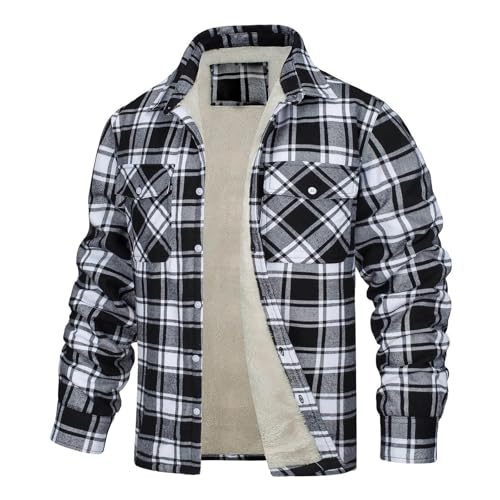 Holzfällerhemd Herren Winter Innenfutter Holzfällerhemd Arbeitshemd Gefüttert Thermo Karierts Freizeithemd Mit Multi Taschen Baumwolle Warme Hemdjacke Thermohemd Winterjacke Fleecefutter Schützendem Holzfällerhemd Herren Winter Innenfutter Holzfällerhemd Arbeitshemd Gefüttert Thermo Karierts Freizeithemd Mit Multi Taschen Baumwolle Warme Hemdjacke Thermohemd Winterjacke Fleecefutter Schützendem von Btruely