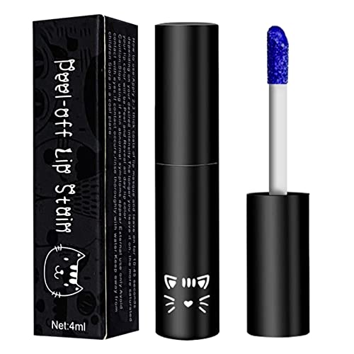 Peel Off Lip Stain Lip Tint Lip Gloss, Farbe Lipgloss, Long Lasting Liquid Lipstick, Non-Stick Cup Lip Tint Tear-Off Lip Gloss Makeup (B, One Size) von Btruely