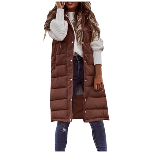 Weste Damen Lang Steppweste Winter Daunenweste Übergangsweste Winterjacke Longweste Winterweste Leichte Warm Gesteppt Casual Reißverschluss Pufferjacke Steppweste Winter Daunenweste Übergangsweste Weste Damen Lang Steppweste Winter Daunenweste Übergangsweste Winterjacke Longweste Winterweste Leichte Warm Gesteppt Casual Reißverschluss Pufferjacke Steppweste Winter Daunenweste Übergangsweste von Btruely