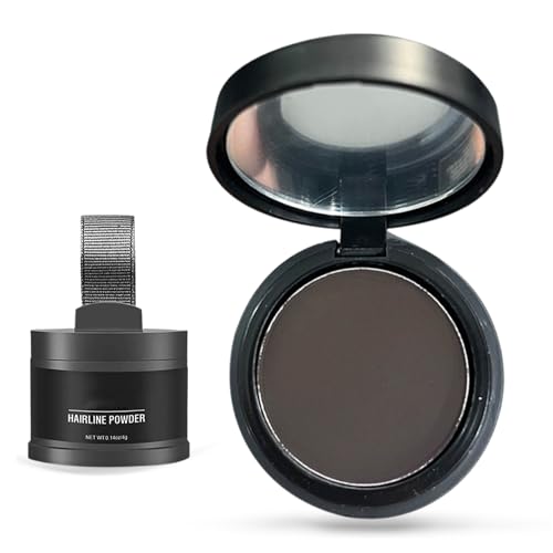 Ansatzpuder, Haar Concealer zur Haarverdichtung für Frauen und Männer, Hair Concealer Creme, wasserfestes Haar Make-up für dünner werdendes und feines Haar (Schwarz, 4g) von Btsozer