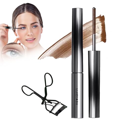 Faccelove'S Ironeye Mascara, 3d Curling Eyelash Curler & Iron Mascara,Waterproof, Long-Lasting And Smudge-Free (Braun) von Btsozer