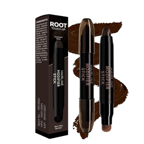 Revyn Sofortige Root Deck Stick | Haaransatz Concealer Stick | Doppelköpfiger Ansatz-Ausbesserungsstift für graues Haar | Langlebige natürliche Haarfarbe Sticks für Frauen und Männer (#02, M) von Btsozer
