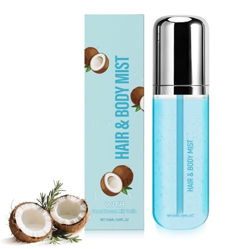 Süßem Kokosmilch Vanille Haar Und Körperduftspray Für Frauen, Haar Und Körperspray Für Frauen Und Männer, Haar Und Hautduft, Lang Anhaltendes Parfümspray, Pflegende Haar Und Hautpflege von Btsozer