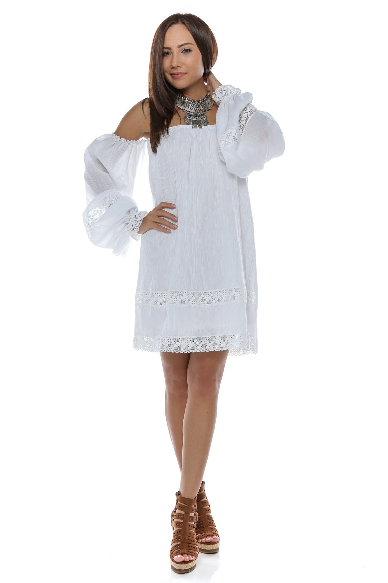 Kostenloser Versand Baumwolle & Spitzenkleid Kostenloser Versand Baumwolle & Spitzenkleid von BuBuCouture