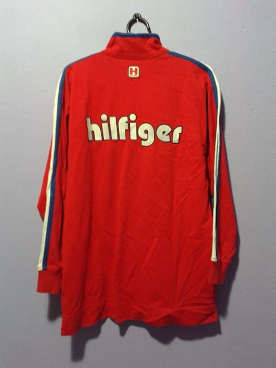 Seltenes Lässiges Vintage 90Er Jahre Tommy Hilfiger Radsport-Langarm-Polos-Shirt von BubaGumpBudu