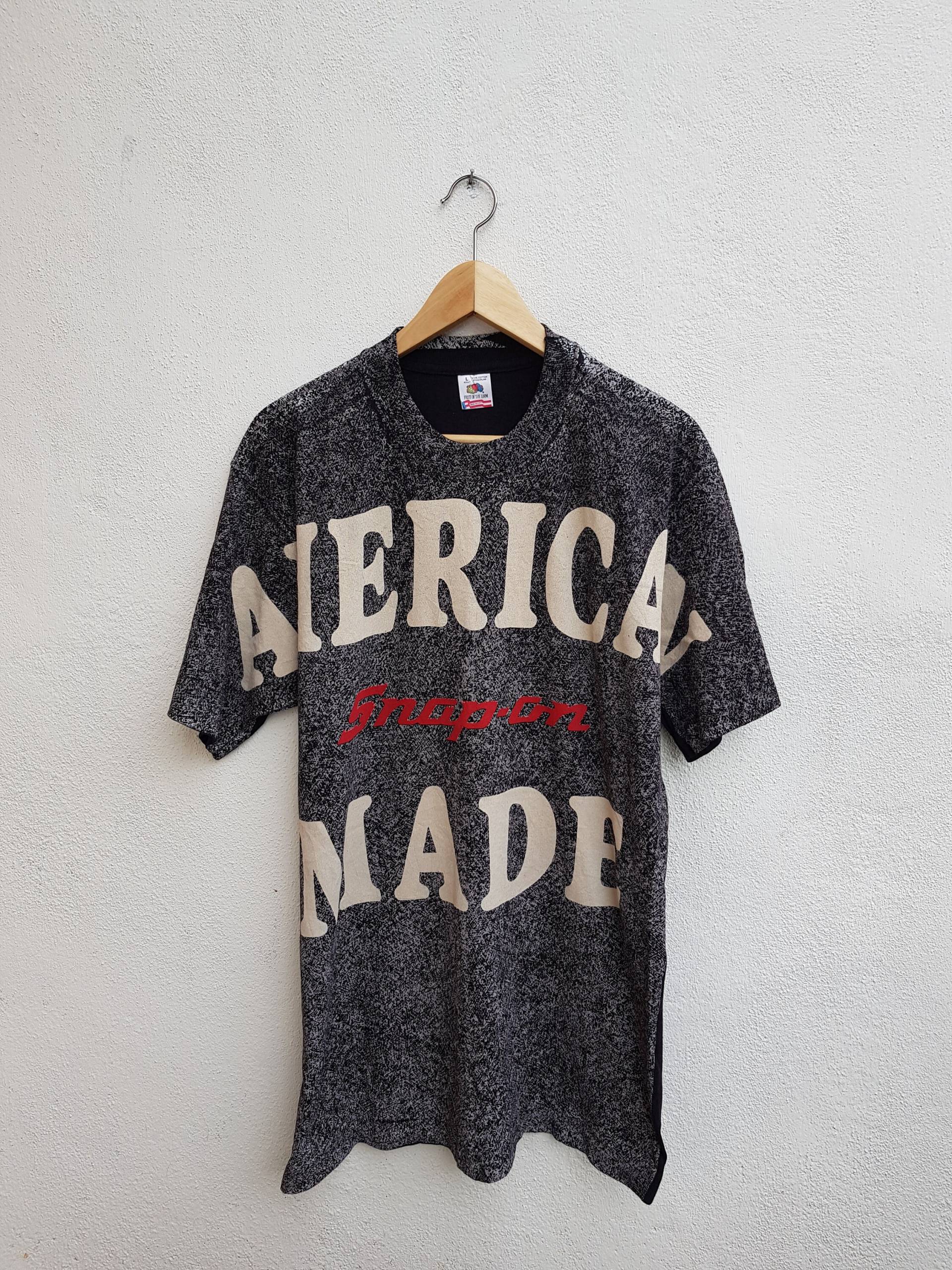 Vintage 90Er Jahre American Made Snap On Racing Motorsport T-Shirt Mit Aufdruck Wort Art Size L von BubaGumpBudu