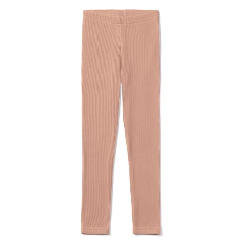 Bubalove Leggings für Mädchen | Sportkleidung Sport Leggings Hose Mädchen | Unterhosen Gymnastikhose Mädchenkleider | Teenager Legging Baumwoll Sporthosen Kinderleggings | G: 104-110 Beige von Bubalove