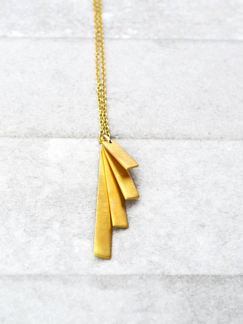 Personalisierte Initial Bar Halskette - Hand Gestempelt Vertikal Anhänger, Andenken Schmuck von Bubblebox