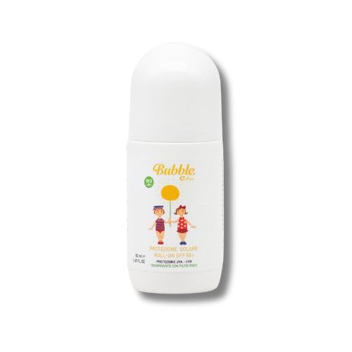 Bubble & Co Sonnencreme mit LSF Filter 50 – 100 ml Roll-On – geeignet für Babys und im Gesicht von Bubbleeco
