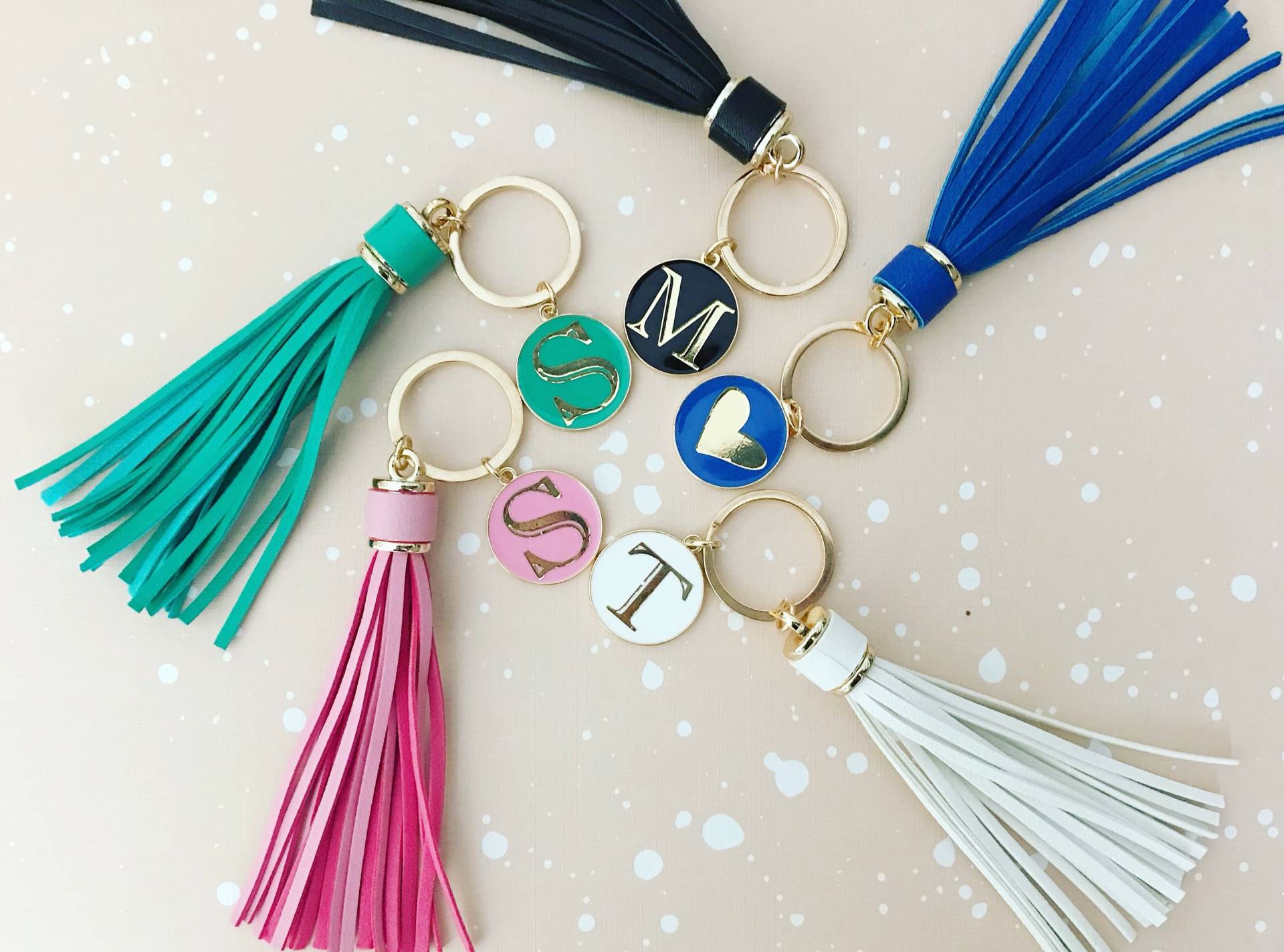 Personalisierte Quaste Schlüsselbund/Monogramm Schlüsselanhänger Taschenanhänger Geschenke Für Sie Muttertagsgeschenke Personalisierte Quaste Schlüsselbund/Monogramm Schlüsselanhänger Taschenanhänger Geschenke Für Sie Muttertagsgeschenke von BubblyZone