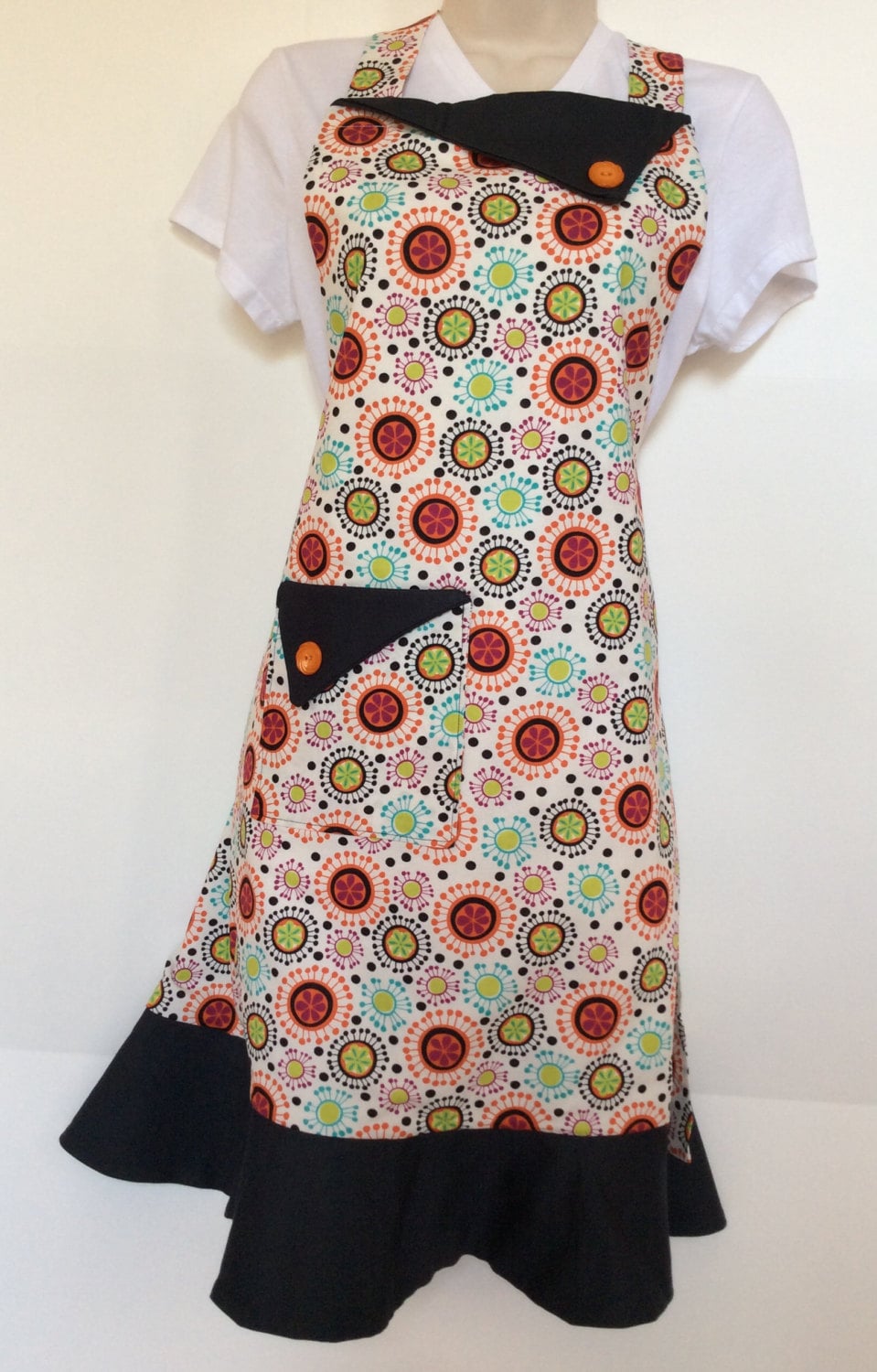 Handgemachte Damen Retro Vollschürze Handgemachte Damen Retro Vollschürze von Bubbyfly