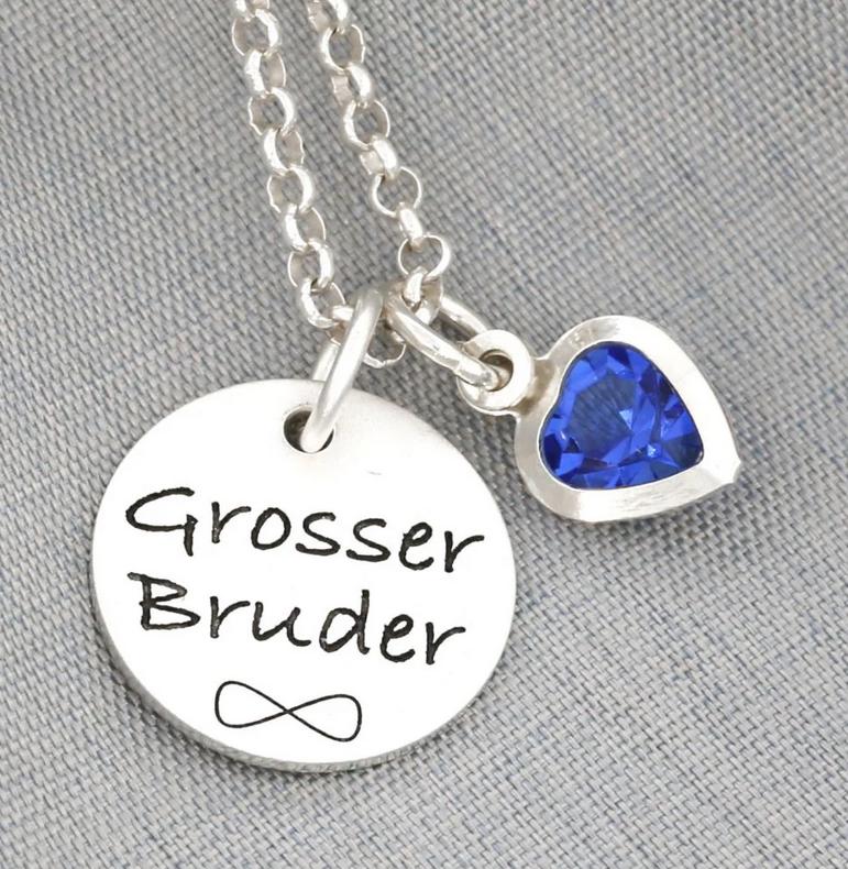 Kinderkette Gravur Taufschmuck Mädchen Junge, Geschenk Kommunion Taufe Geburt Konfirmation Einschulung Geburtstag Namenskette Regenbogen von BubiduDE