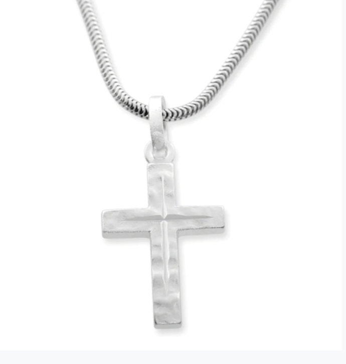 Kreuzanhänger 18x11mm Taufkette Schlicht 925 Sterling Silber Taufe Anhänger Kreuz Kette Taufschmuck Gravur Name Oder Datum Personalisiert von BubiduDE