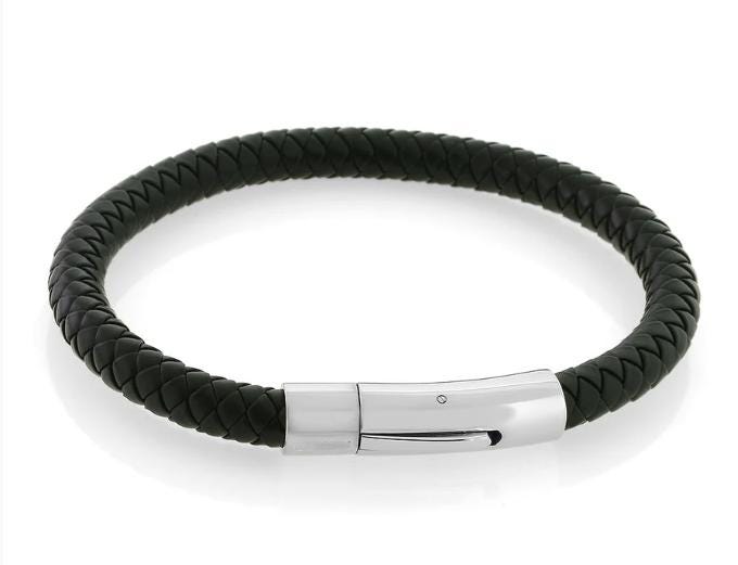 Männer 5mm Armband Kautschuk Schwarz Oder Braun Herrenarmband Geflochten Herrenschmuck Geschenk Mann Partnerschmuck Paar Vegan von BubiduDE