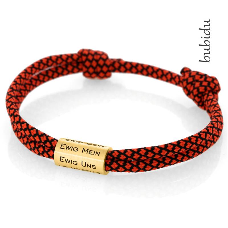Segelseil Gravur Armband Personalisierter Schmuck Seil Tau Anhänger Rolle Mann Damen Unisex Personalisierte Herren Namen von BubiduDE