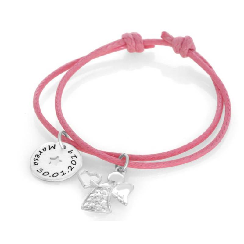 Taufarmband Engel Taufschmuck Gravur Taufe Armband Junge Mädchen Baby Namensarmband Taufgeschenke Schutzengel Stern von BubiduDE
