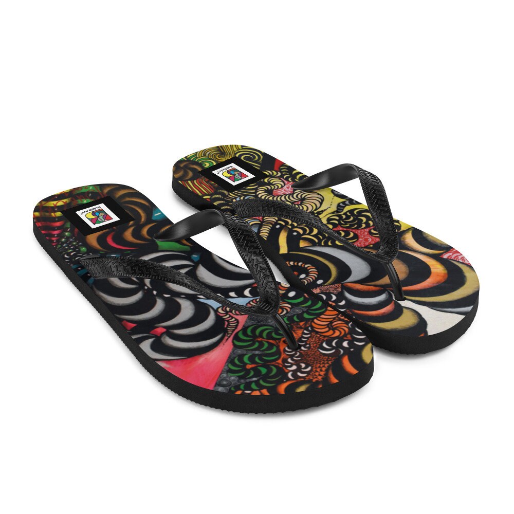 Bublikart Flip-Flops "Life" Größe L von BublikArtShop