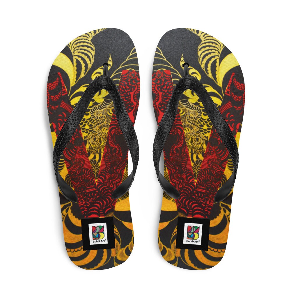 Bublikart Flip-Flops "Not Versace" von BublikArtShop